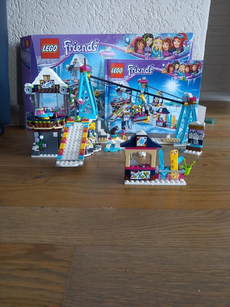 Lego Friends Snow Resort Ski Lift (41324) - Complete Set, Ophalen, Zo goed als nieuw, Complete set, Lego