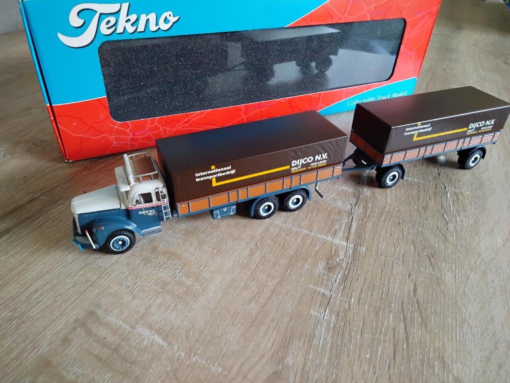 Scania Vabis L76  Dijco NV  Tekno 53523, Ophalen of Verzenden, Zo goed als nieuw, Bus of Vrachtwagen, Tekno