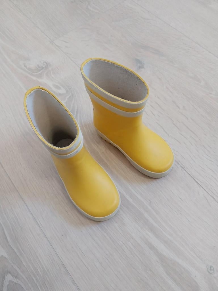 Gele rubberen stevige laarsjes, Ophalen, Jongen of Meisje, Laarzen