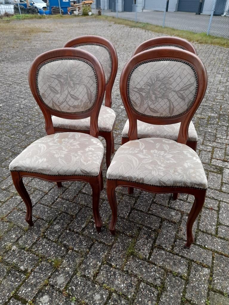 Set 4 nette medaillon stoelen, Ophalen of Verzenden