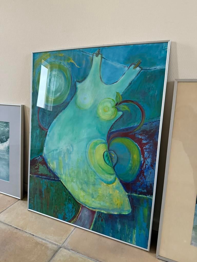 Schilderij de appels van eva lien beumer, Ophalen of Verzenden