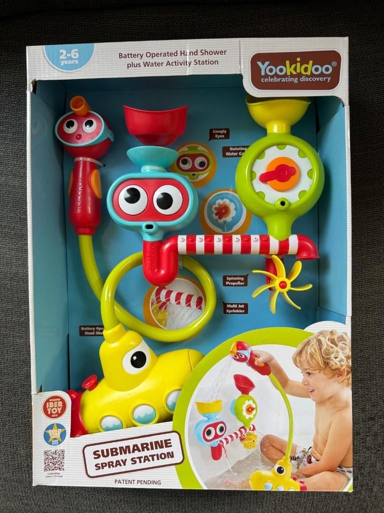 Nieuw Yookidoo badspeelgoed Submarine spray station, Ophalen of Verzenden, Nieuw