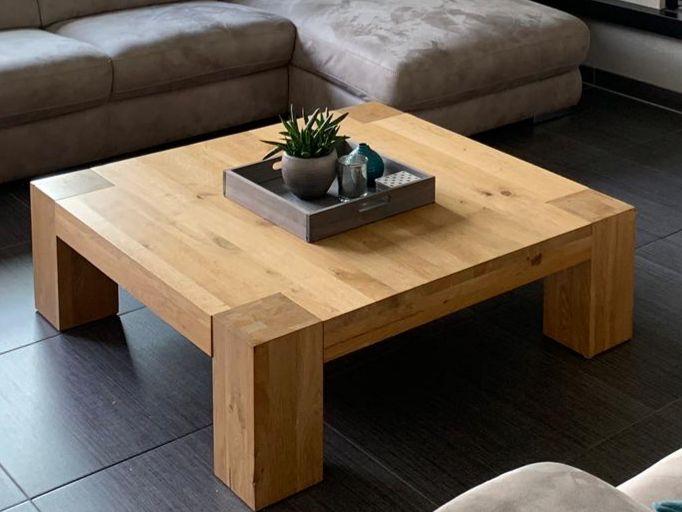 Salontafel, Ophalen, Gebruikt, 100 tot 150 cm, Vierkant