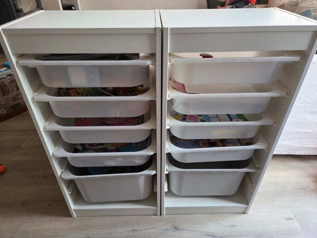Twee IKEA Trofast opbergcombinatie met/zonder bakken, Ophalen, Gebruikt, Kast