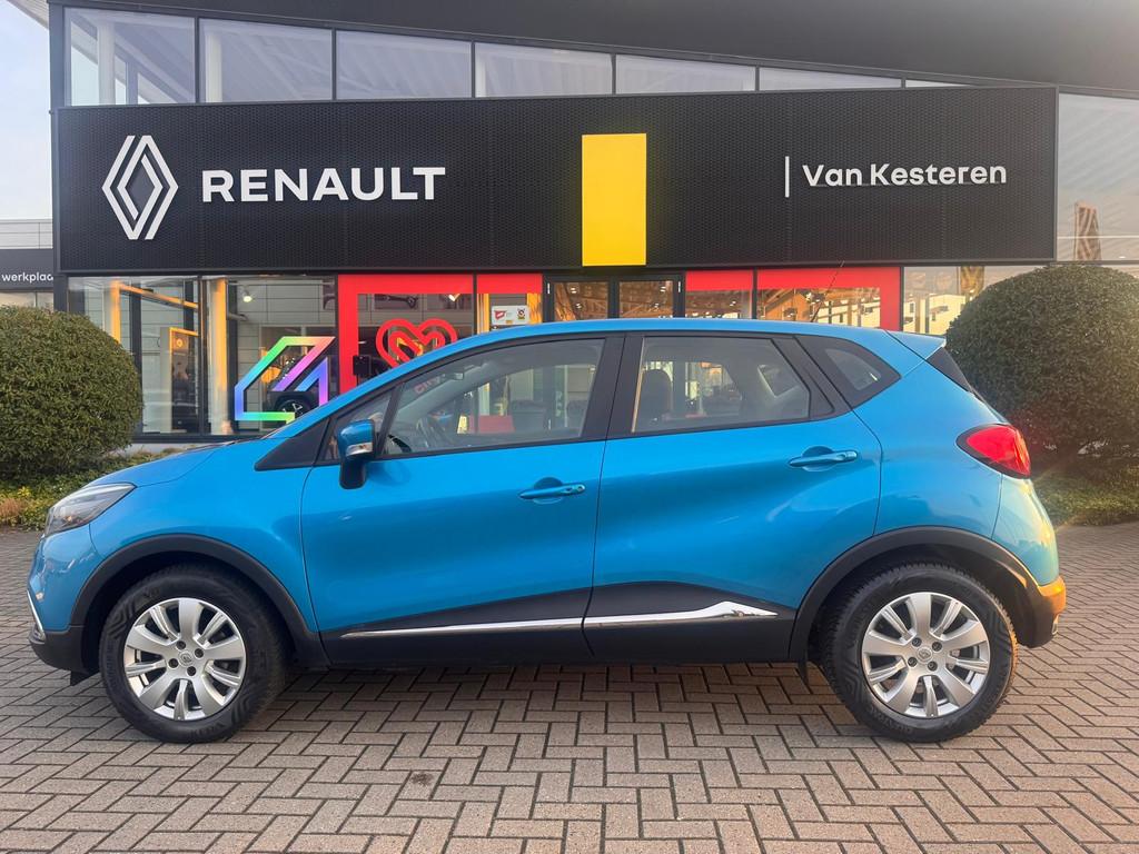 RENAULT Captur Energy TCe 90PK S&S Expression / Airco / NL-A, Stof, Gebruikt, Blauw, Origineel Nederlands