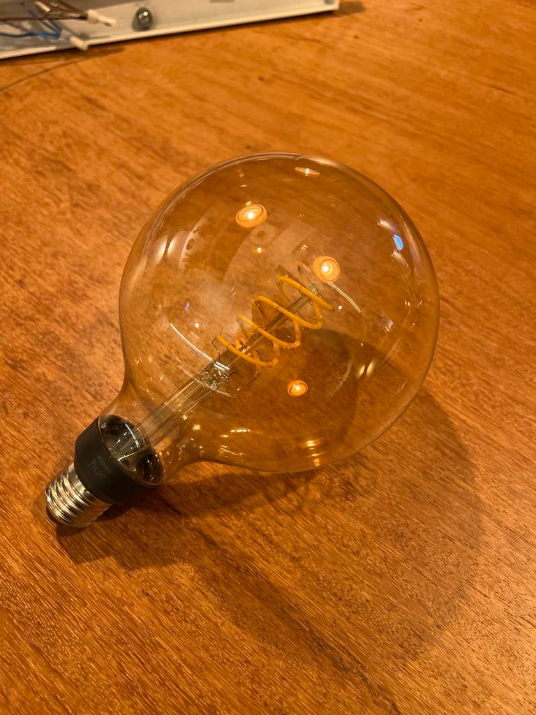 Philips Hue Filament Globe G125 E27 Smart LED Lamp, Ophalen, Led-lamp, Minder dan 30 watt, Soft of Flame