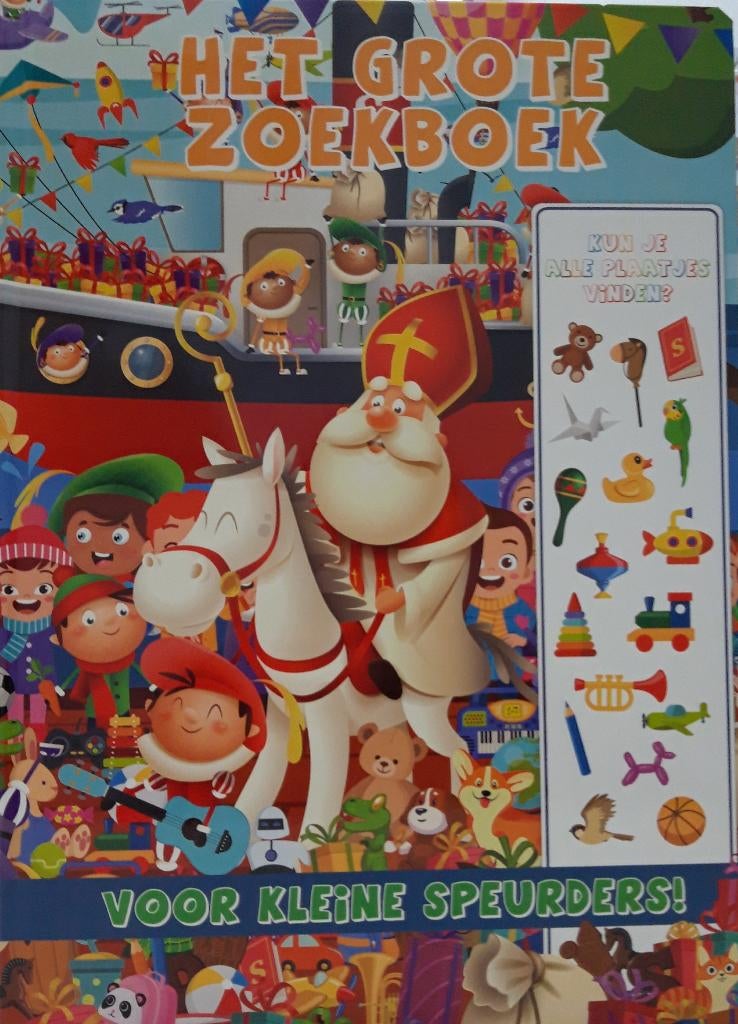 Het grote zoekboek voor kleine speurders SINTERKLAAS, Boeken, Ophalen of Verzenden, Zo goed als nieuw, Fictie algemeen