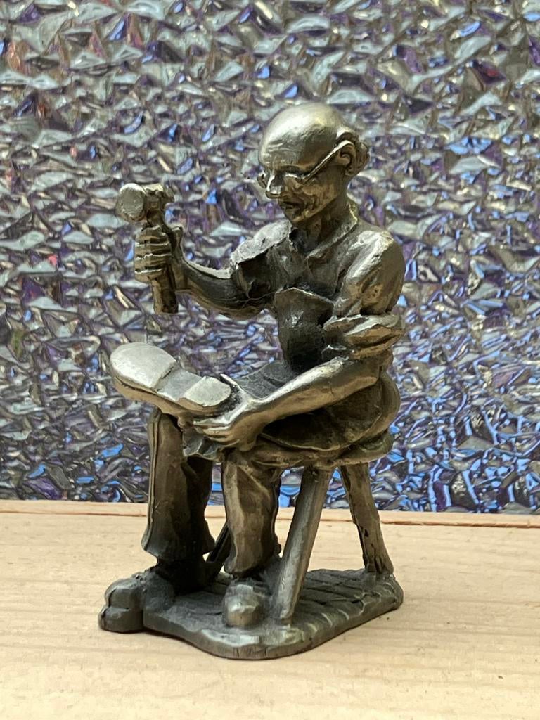 Vintage Tinnen Schoenmaker, Ophalen of Verzenden, Gebruikt, Mens