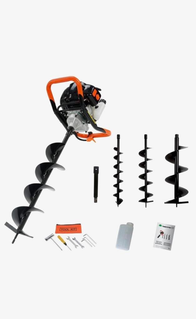 Grondboor te huur regio Den Bosch / Tilburg, Tuin en Terras, Heggenscharen, Ophalen, Zo goed als nieuw, Benzine