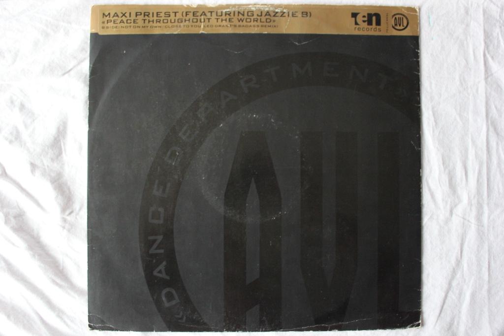 maxi priest - peace throughout the world, Cd's en Dvd's, Vinyl Singles, Gebruikt, Maxi-single, Ophalen of Verzenden, Pop