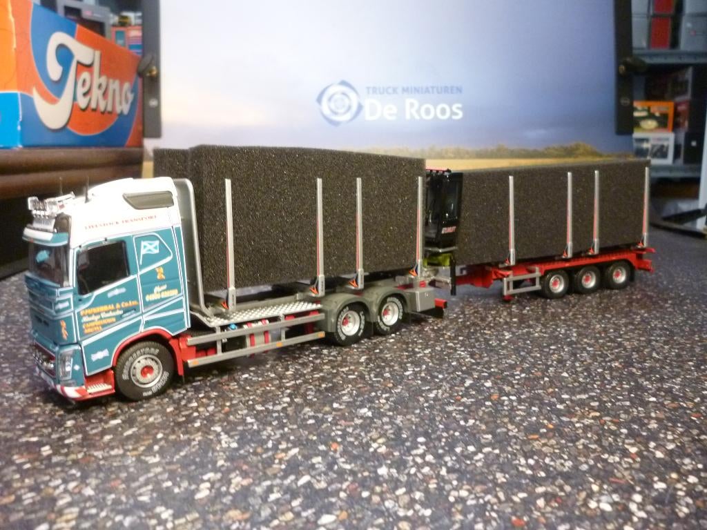 Tekno Volvo FH 4 Bomenauto P. McKerral met certificaat, Ophalen of Verzenden, Nieuw, Bus of Vrachtwagen, Tekno