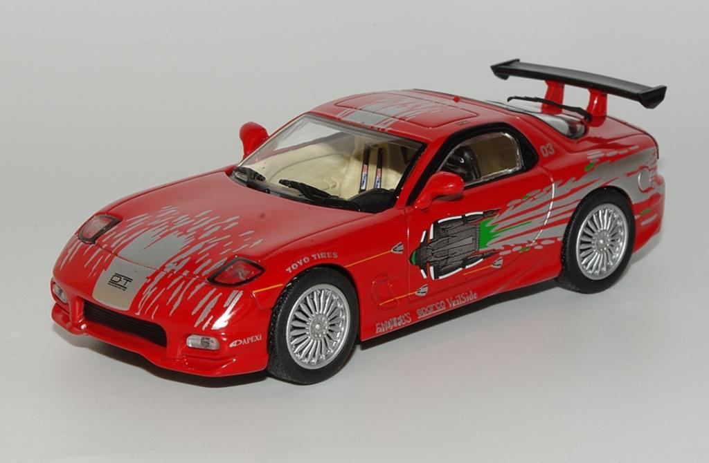 Mazda RX-7 FD 1993 SCHAAL 1/43 FAST & FURIOUS # 14, Hobby en Vrije tijd, Modelauto's | 1:43, Verzenden, Nieuw, Auto, Overige merken