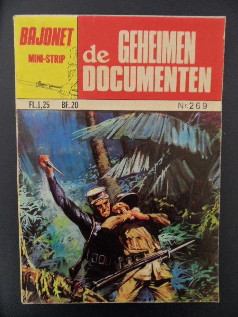 Kleine boekjes. Bajonet Mini-Strip. 4 X, Boeken, Meerdere stripboeken, Ophalen of Verzenden, Gelezen