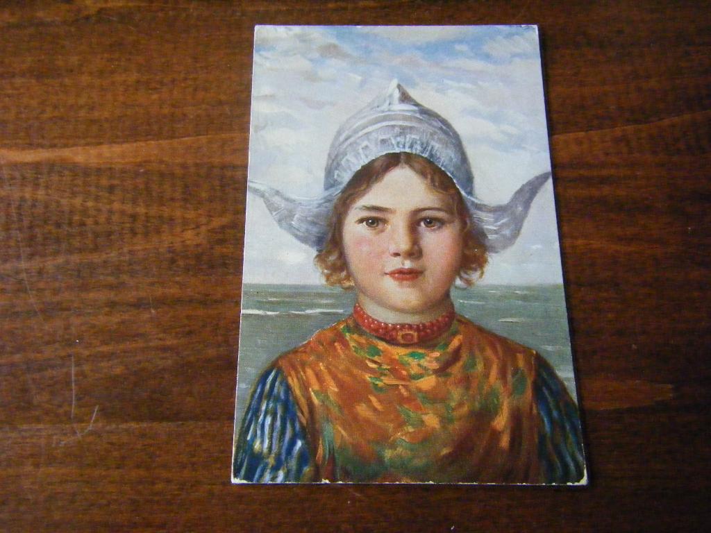 V37 - Klederdracht - Volendam - Reclamekaart - Mooi/Oud, Ophalen of Verzenden, Voor 1920, Noord-Holland