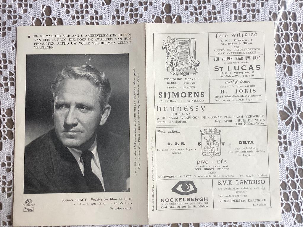 Reclame folder filmsterren chocolade Kwatta, Verzamelen, Ophalen of Verzenden, Overige typen