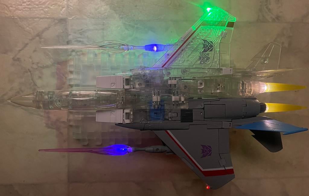 Custom Masterpiece Mp52 Starscream LED extreme, Verzamelen, Transformers, G1, Ophalen of Verzenden, Nieuw, Decepticons