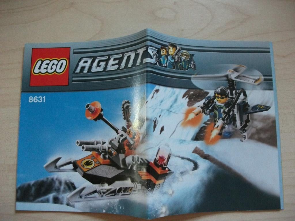 LEGO set 8631 BOUWTEKENING Agents Mission1: JetpackPursuit, Ophalen of Verzenden, Nieuw