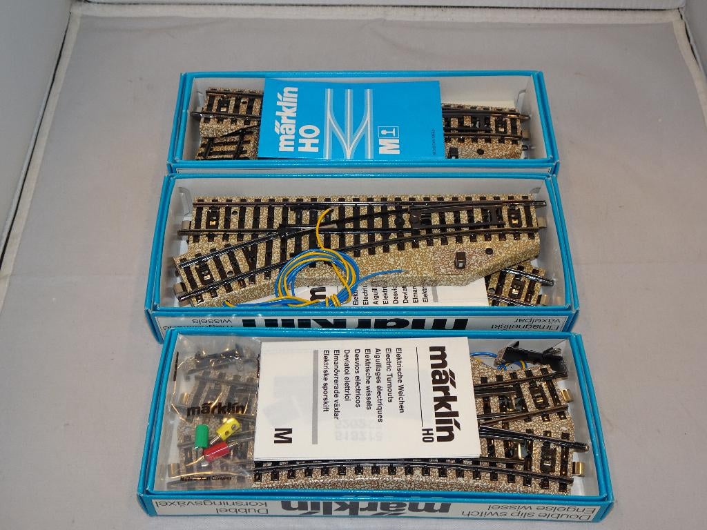 Marklin 5137/5207 (engelse)wissels nieuw in OVP (#933), Wisselstroom, Nieuw, Rails, Ophalen of Verzenden