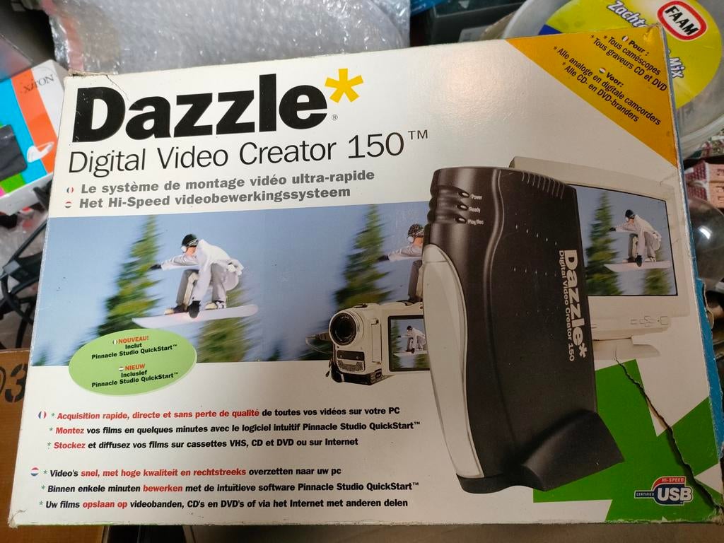Dazzle Digital Video Creator 150 compleet, Computers en Software, Capture cards, Ophalen of Verzenden, Zo goed als nieuw