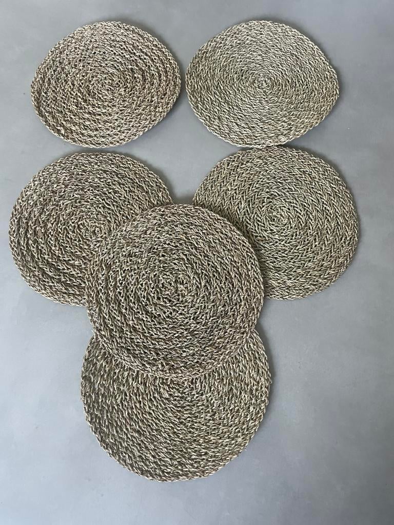 Placemats zeegras/riet, Ophalen of Verzenden, Zo goed als nieuw, Bord