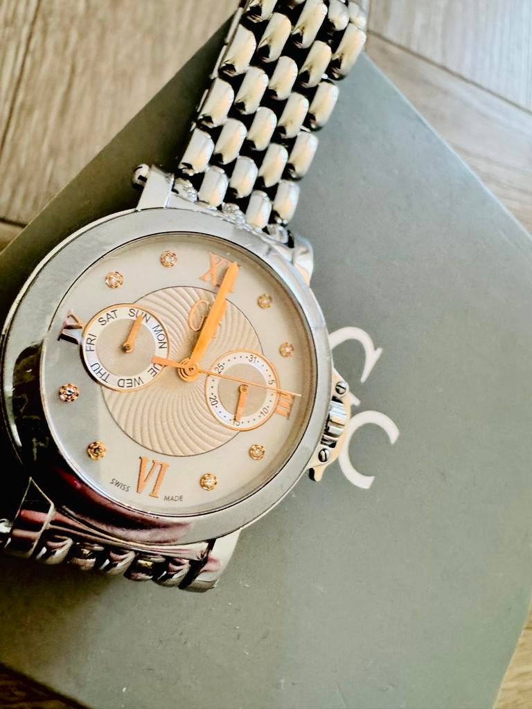 Gc guess collection horloge dameshorloge X40108L1S, Staal, Staal, Guess, Polshorloge