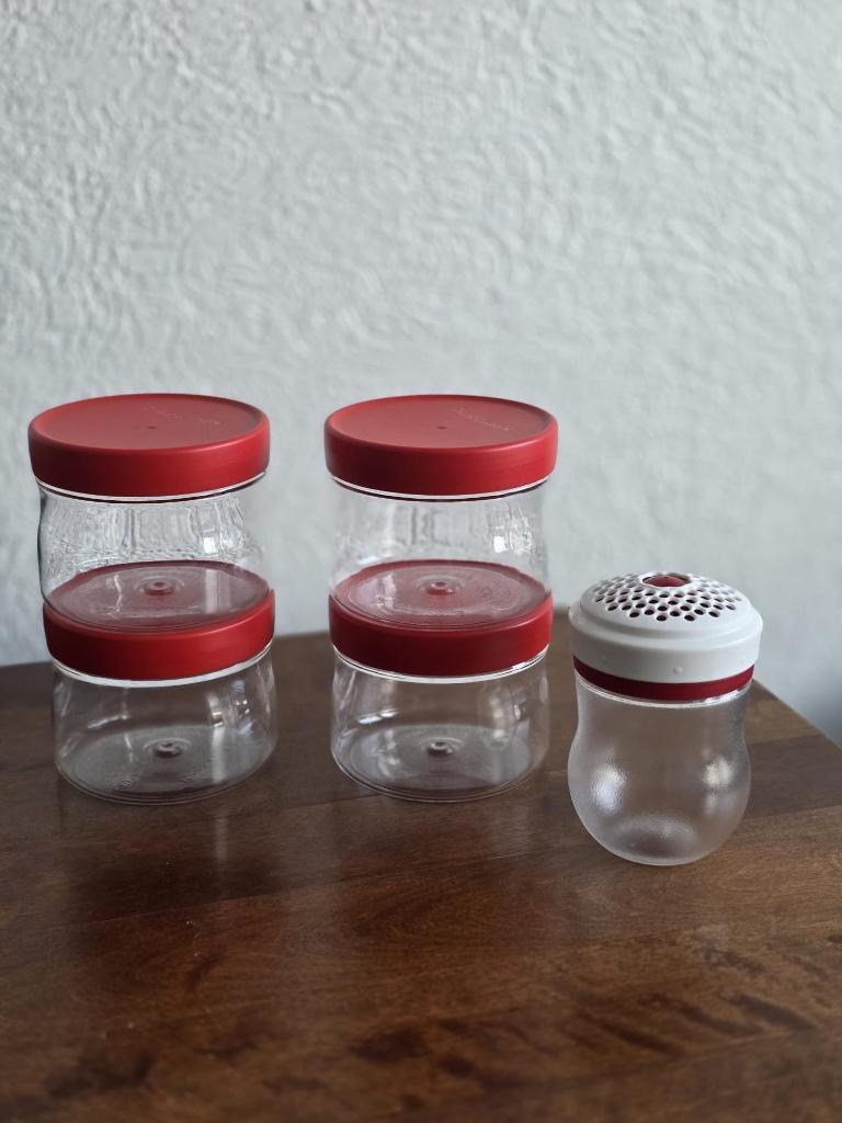 Tupperware, Ophalen of Verzenden, Zo goed als nieuw, Rood, Bus of Trommel