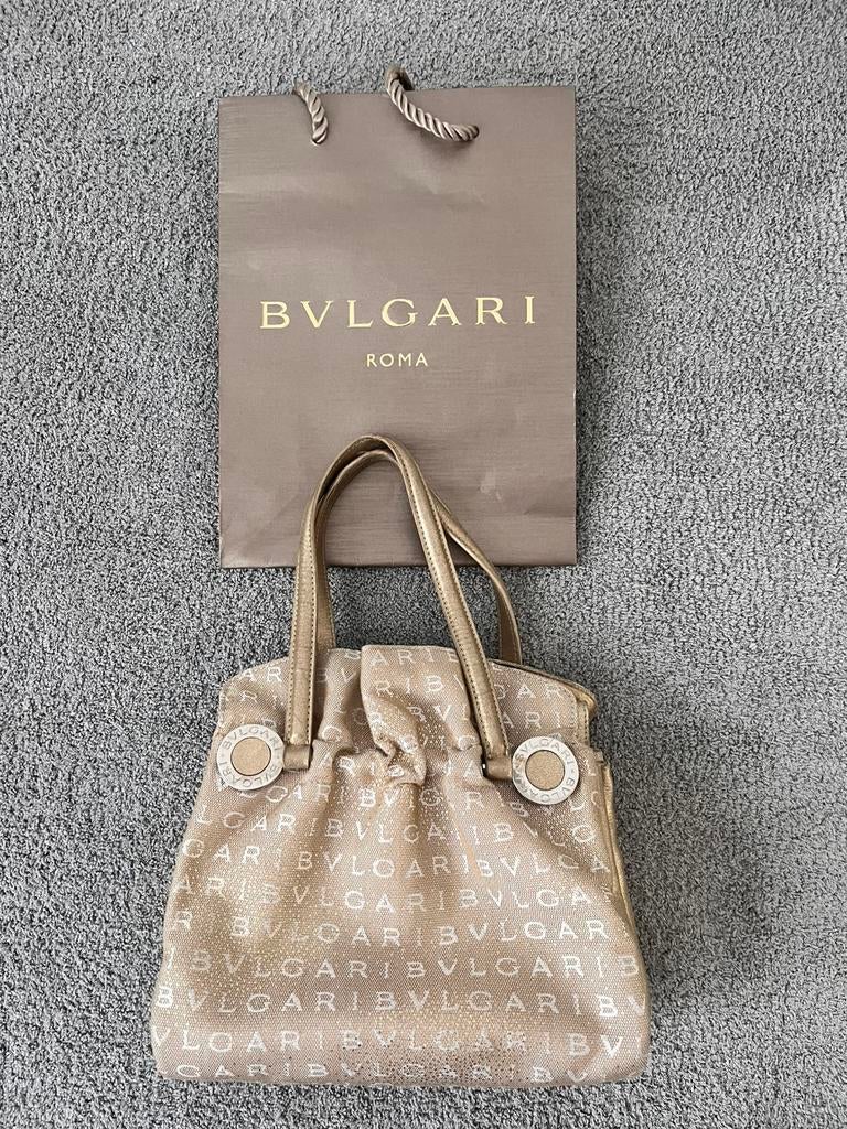 Bvlgari tas origineel!, Ophalen of Verzenden, Zo goed als nieuw, Beige, Handtas
