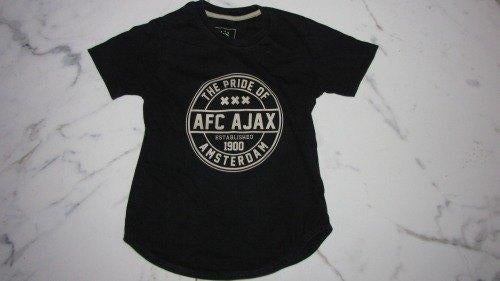 128 AJAX shirt zwart, Ophalen of Verzenden, Zo goed als nieuw, Jongen, Shirt of Longsleeve
