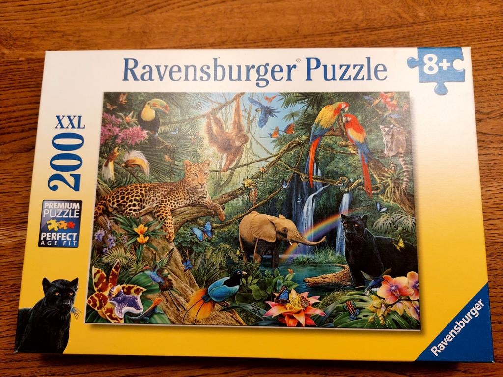 Ravensburger XXL Puzzel 200 Stukjes - Jungle Dieren, Ophalen of Verzenden, Meer dan 50 stukjes, Zo goed als nieuw, 6 jaar of ouder