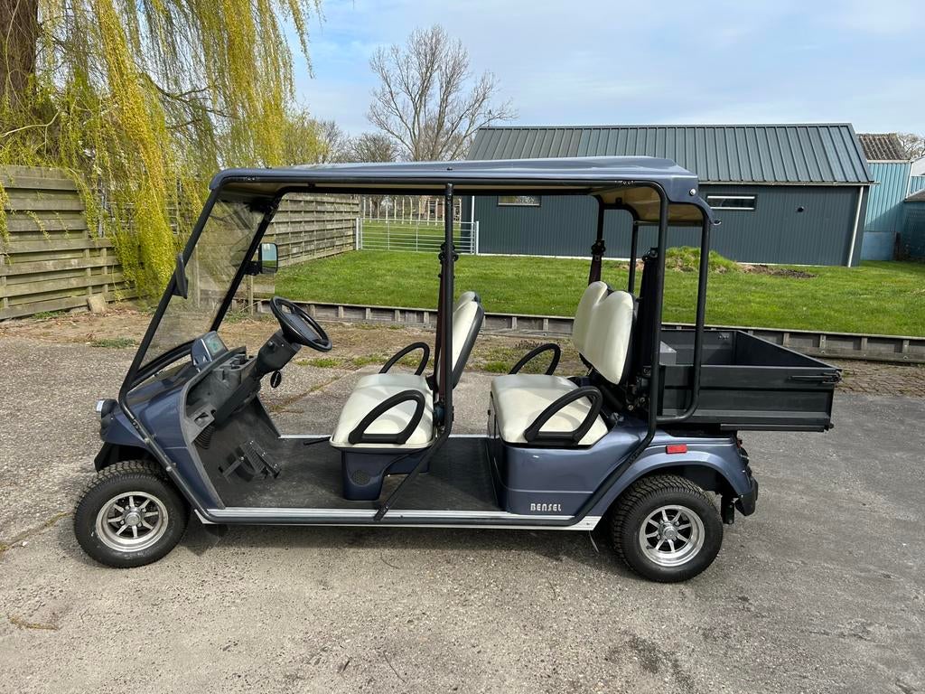 Te koop 4 persoons elektrische golfkar met kenteken!!, Ophalen, Gebruikt, Golfkar