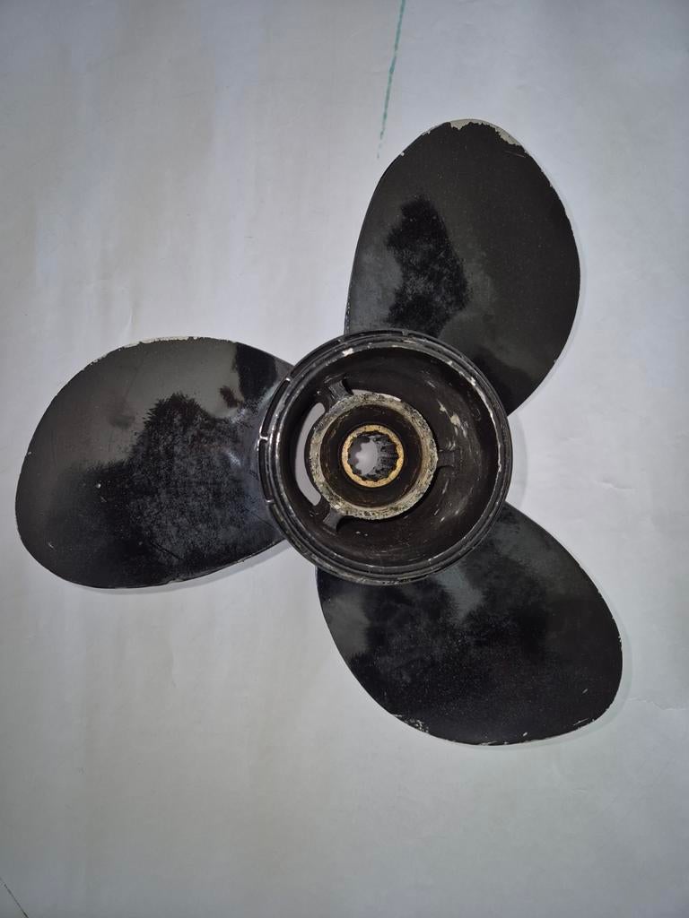 Aluminium propeller 11,5 x 9 13 spline Suzuki Yamaha Tohatsu, Ophalen of Verzenden, Gebruikt, Motor en Techniek, Motorboot