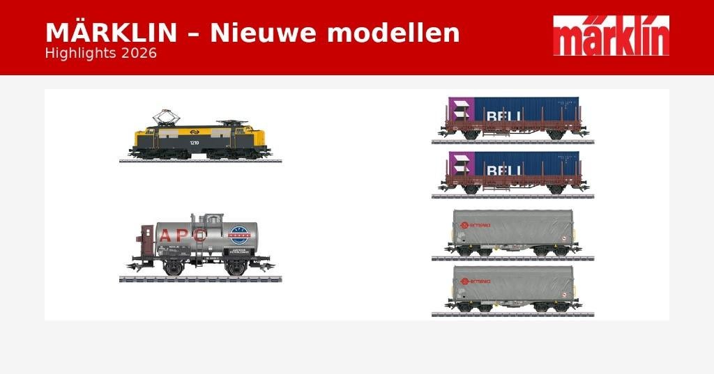 MÄRKLIN – Nieuwe modellen 2026 – 10% korting, Wisselstroom, -, -, Overige typen