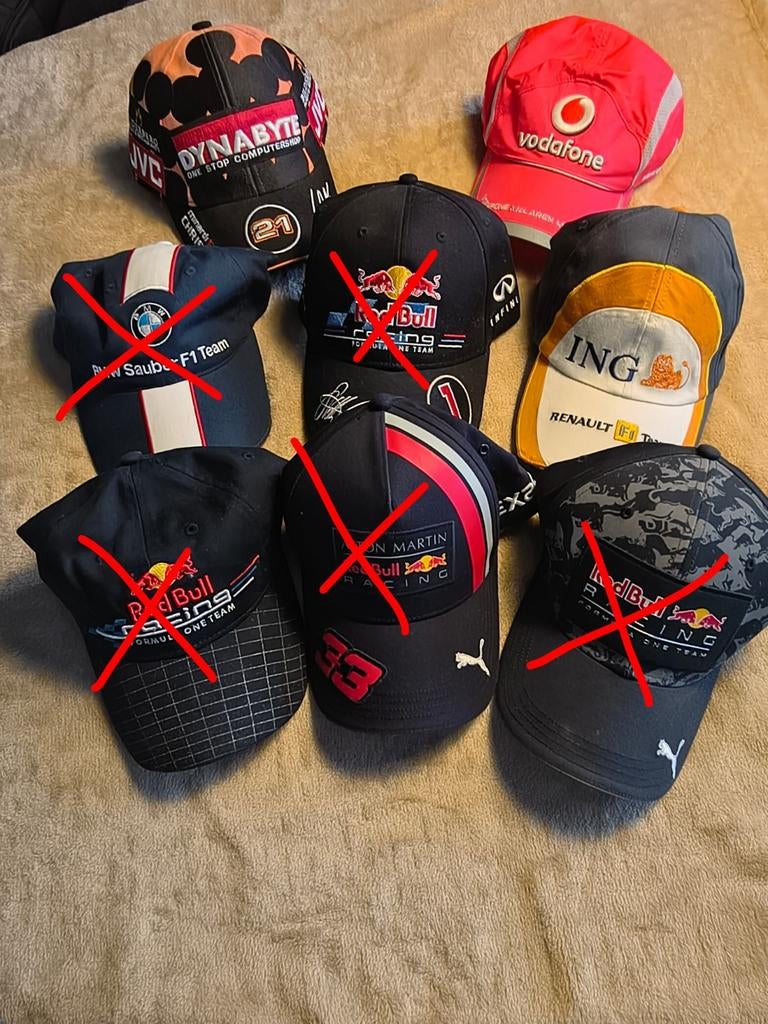 Formule 1 petten, Geen merk, One size fits all, Ophalen of Verzenden, Pet