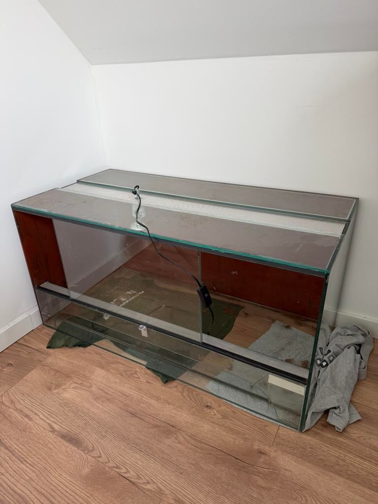 Terrarium 100x50x50, Dieren en Toebehoren, Reptielen en Amfibieën | Toebehoren, Ophalen, Zo goed als nieuw