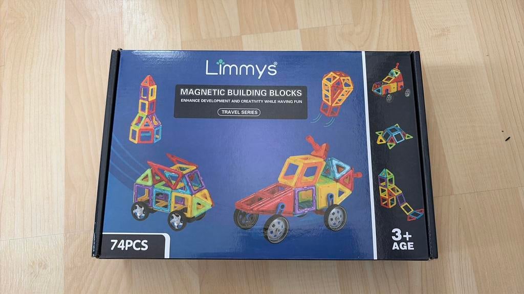 Limmy’s magnetische bouwblokken, Kinderen en Baby's, Speelgoed | Bouwstenen, Ophalen of Verzenden, Nieuw