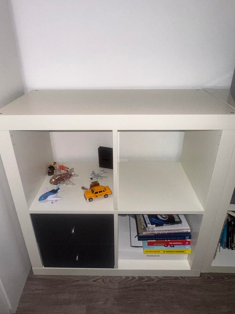 Expedit kast 2x2 wit, Ophalen, Gebruikt