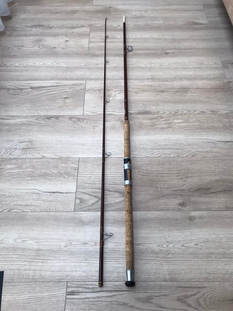 vintage karperhengel zie foto’s en omschrijving, Watersport en Boten, Hengelsport | Karpervissen, Ophalen of Verzenden, Gebruikt