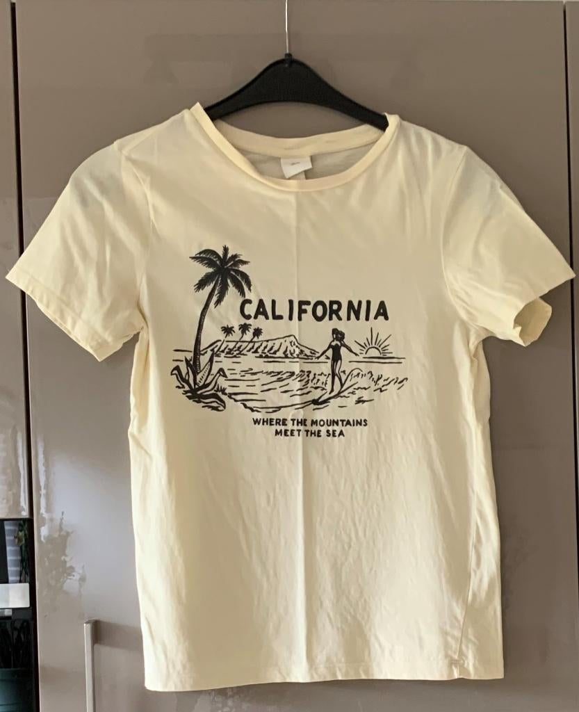 Lichtgeel Shirtje / topje van H&M, maat XS, Kleding | Dames, T-shirts, H&M, Geel, Ophalen of Verzenden, Zo goed als nieuw