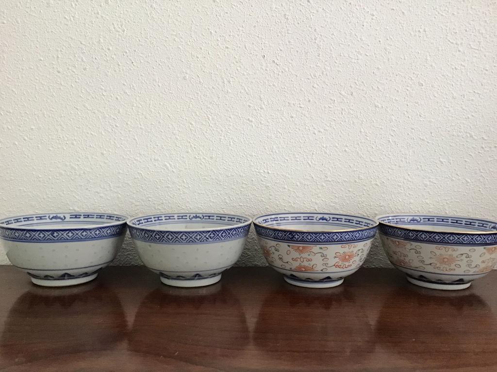 6 x chinese rijst kommen, schaaltjes., Huis en Inrichting, Ophalen of Verzenden, Aardewerk, Overige stijlen, Overige typen