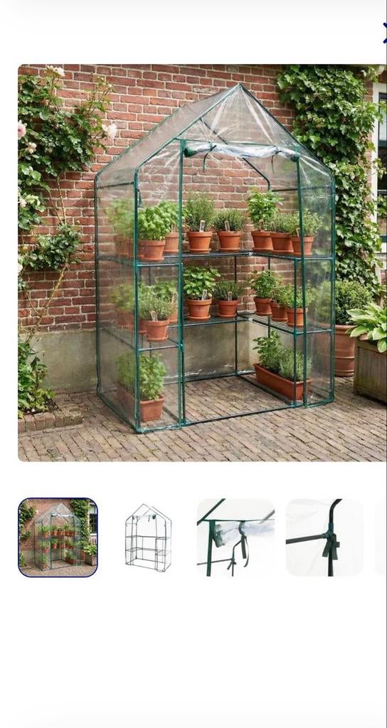Nieuwe tuinkas van Action - Ongebruikt, Tuin en Terras, Kassen, Staal, Folie, Ophalen of Verzenden, Kweekkas
