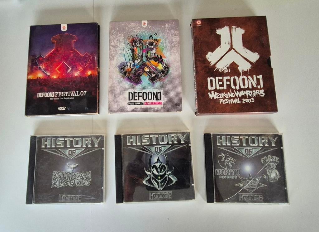 Defqon.1 & History of Rotterdam Hardcore DVD/CD Collectie, Ophalen of Verzenden, Gebruikt, Dance Populair, Boxset