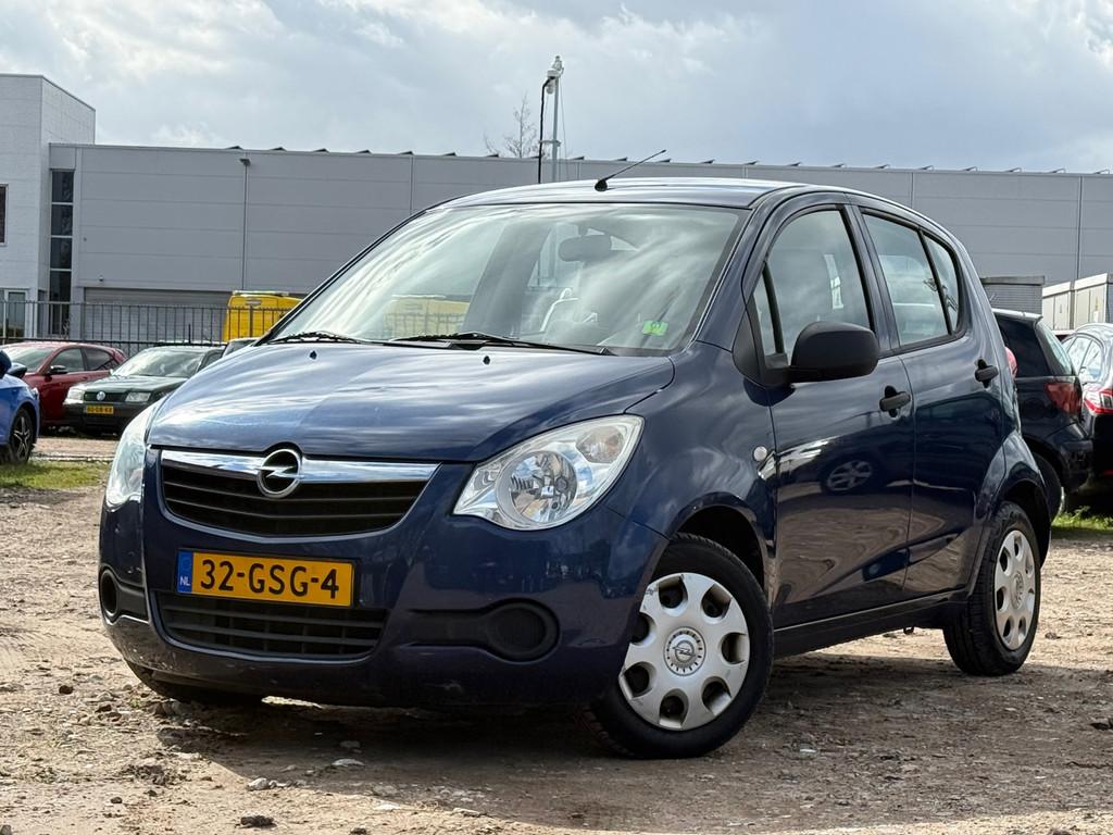 Opel Agila 1.0 Essentia/ HOGE INSTAP/ LAAG KM, Auto's, Airbags, Gebruikt, 31 €/maand, Blauw