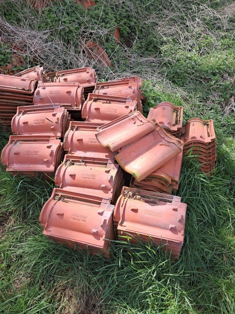 Opnieuw verbeterde Hollandse pan. Teeuwen, Tegelen, Gebruikt, Steen of Klei, Ophalen of Verzenden, 15 m² of meer