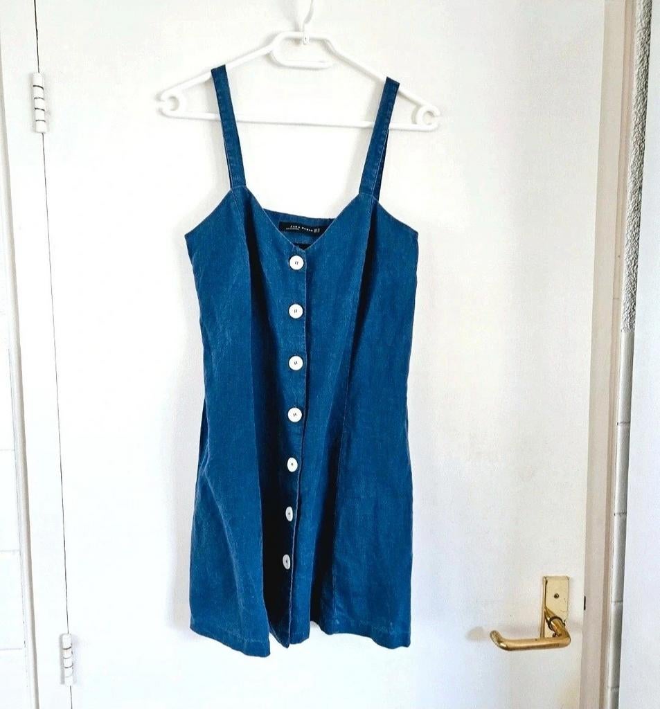 Spijker/denim jurk Zara, Kleding | Dames, Blauw, Zara, Ophalen of Verzenden, Zo goed als nieuw