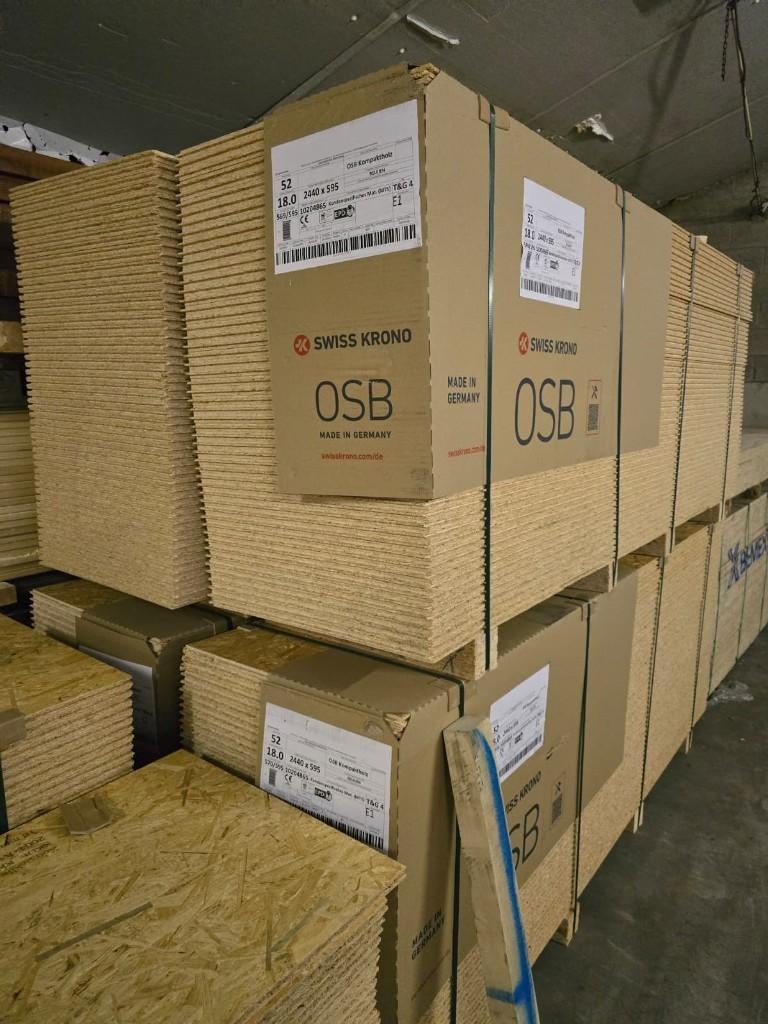 OSB 3 Platen - Bezorgd of Afhalen, Doe-het-zelf en Verbouw, Platen en Panelen, Nieuw, Hout, Minder dan 20 mm, Ophalen of Verzenden