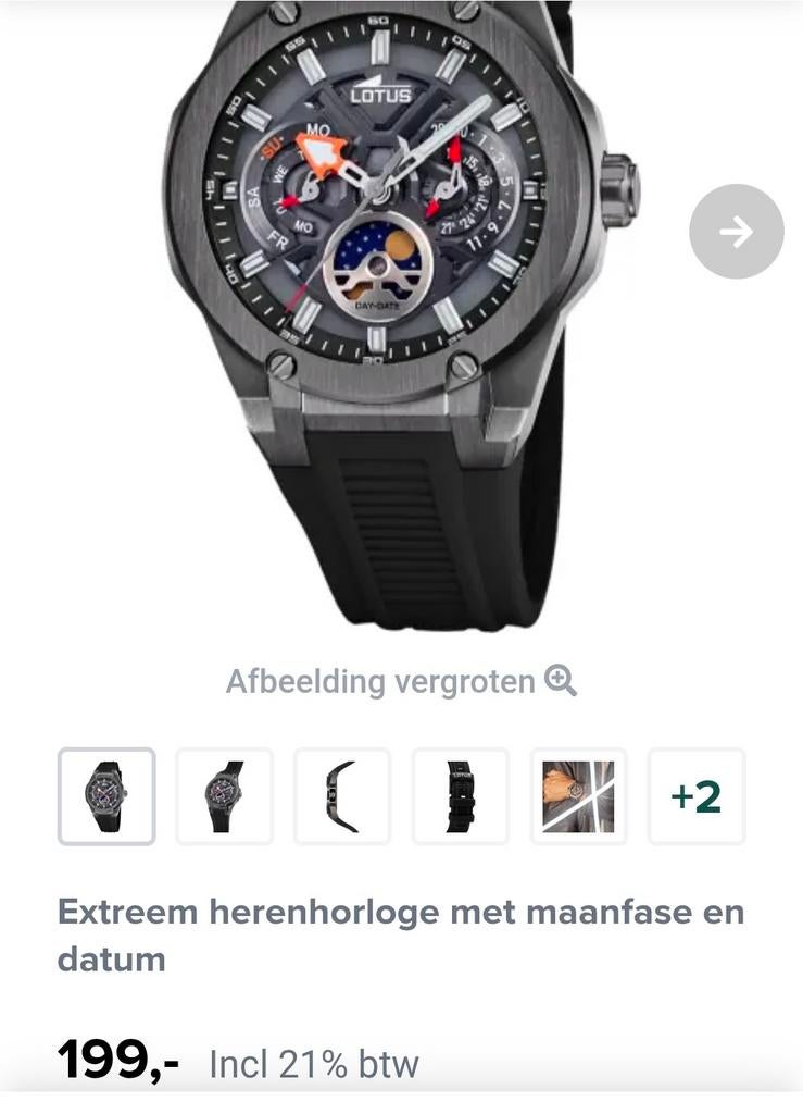 Lotus luxe herenhorloge, Ophalen of Verzenden, Overige merken