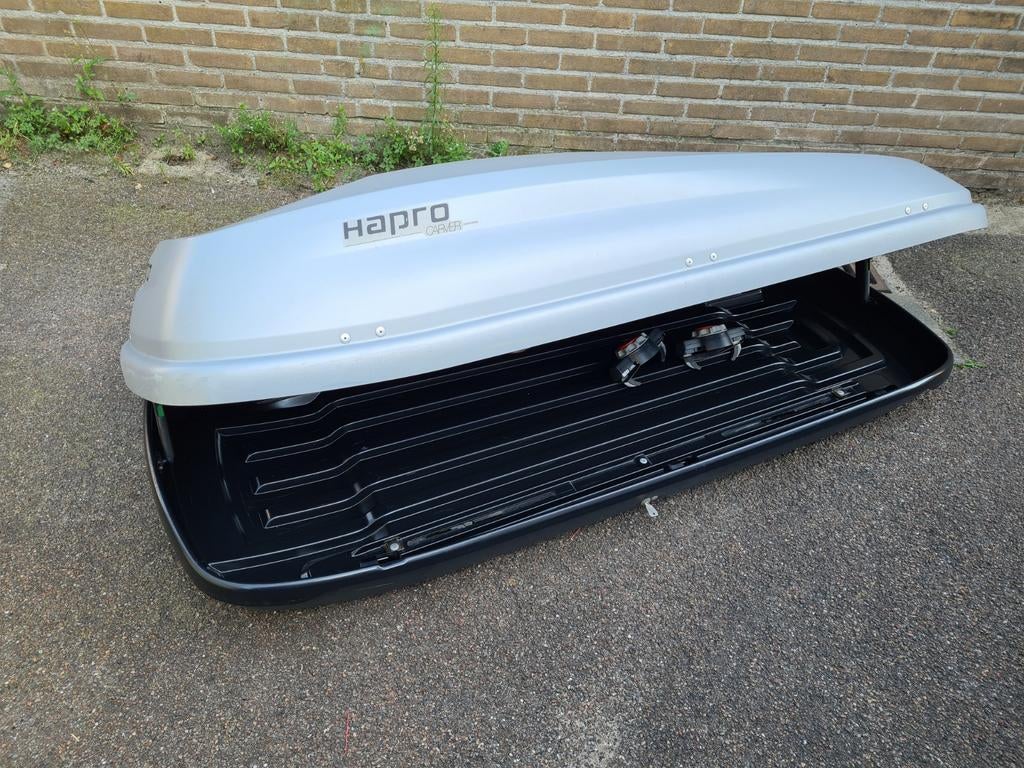 Mooie grote Hapro Carver 6.5 MF XL grijze dakkoffer skibox, Ophalen of Verzenden, Zo goed als nieuw
