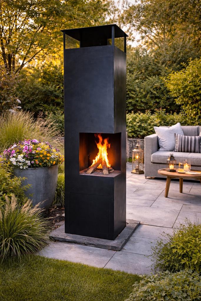 Strakke terrashaard - zwart, Ophalen, Nieuw