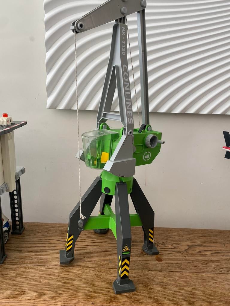 Playmobil hijskraan, Kinderen en Baby's, Speelgoed | Playmobil, Ophalen of Verzenden, Gebruikt