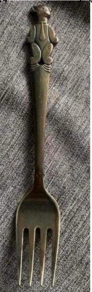 Kinder vork Keltum pakket zilver, Ophalen of Verzenden, Gebruikt, Zilver, Los bestek